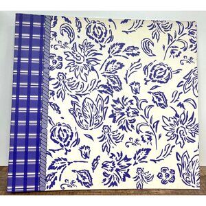 Memories Direct Floral & Plaid Scrapbook Album With Protective Sleeves